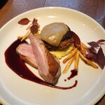 俺のフレンチ - 鴨胸肉と鴨ハンバーグのロースト