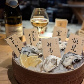 季節ごとに変わる！全国の旬の生牡蠣を1年中ご提供。