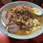 ラーメン富士丸 - 料理写真:ラーメン少な目300g ニンニクちょいアブラ