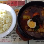 天竺 - 北海道ポーク角煮カレー　ノーマル（小辛） 　　　　ライス普通盛200ｇ　1,430円