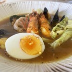 スープカレー syukur  - 海の幸のスープカレー(トッピング追加)