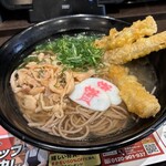 資さんうどん - 料理写真:かしわごぼ天3本そば 769円