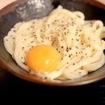 手打十段 うどんバカ一代 - 釜バターうどん 小 (490円) '15 1月上旬