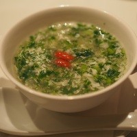 神田 雲林 - 菜の花とふかひれ入りのとろみスープ