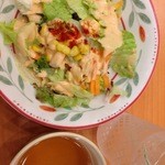 Saizeriya - セットメニューのサラダとスープ