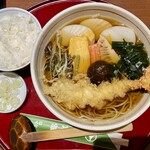 近江家 - おかめ蕎麦 サービスライス