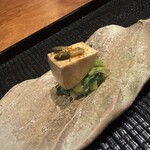 御料理 古川 - 鮟肝、浅葱、土筆