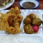 開華園 - 唐揚げ、肉団子の甘酢（第一回訪問）