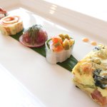 53 By The Sea - ランチコース 8821円 の前菜5種盛り合わせ
