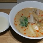 わかば食堂 - 15.01.21【桃杏樓 数寄屋橋本店 金城七緒シェフ】白湯スープ・牡蠣担々麺