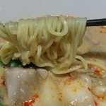 わかば食堂 - 15.01.21【桃杏樓 数寄屋橋本店 金城七緒シェフ】牡蠣担々麺 牡蠣と根菜がゴロゴロ 麺が柔らか過ぎでした