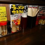 絵空 - 「絵空」卓上の調味料類