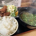 あしたば麺堀芳 - 料理写真:唐揚げ定食1,000円　お値打ちです！
