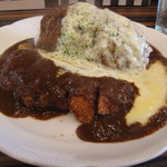 いずみカリー - チキンカツカリー＋チーズのライス大盛り900円