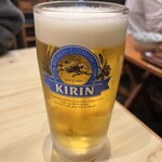 居酒屋 ハッピー - 中生ジョッキが大きい