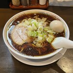 丸 中華そば - 味玉中華そば 中太麺