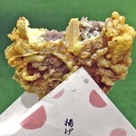 もみじ堂 - 揚げもみじ（こしあん）（食べかけで失礼します）