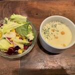 スパイスビストロB - サラダとスープ