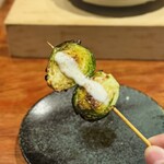 焼鳥 酉乃洲 - 芽キャベツ チーズソース