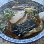 味の大西 - ワンタン麺（麺半分）1400円