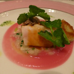 モナリザ - ２０１５年１月「１８周年記念メニュー」宮崎県産白チョウザメのグリエ