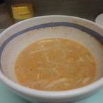 飛天 - スープ割りの長ネギ追加嬉しい。