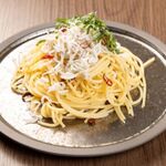 しらすと大葉のペペロンチーノパスタ