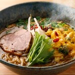 ラーメン札幌一粒庵 - 元気のでるみそラーメン並