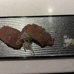 琉球回転寿司 海來 - 石垣牛特選霜降り炙り