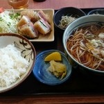 Minato Kamimura - 自家製ハムカツとそばの定食