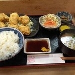 穴子料理と地酒 浅草 川井 - 大分鷄天定食（750円）