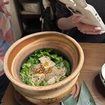 炉ばた 暁 - 鯛と三つ葉の土鍋ご飯