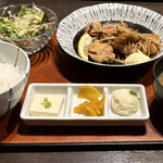 忠治食堂 - からあげ＆しょうが焼き定食