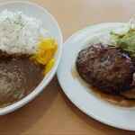 ジョイフル - 料理写真:日替りランチ（ハンバーグ＆唐揚げ）＆ランチセット限定！カレー（ライス大盛り）