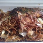 お好み焼き　木下 - そばの台付き豚玉脂(600円)
