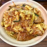 スタミナラーメン じゅんちゃん - 料理写真:「スタミナ冷やし(大盛り)」@900＋「レバー増量」@100