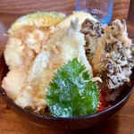 ててて天×きょーしろー - 舞茸と鶏の天丼