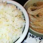 でんがく･季節料理 おかじま - ご飯と素麺
