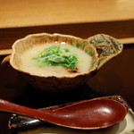 虎白 - 煮物 のど黒 葱 水菜 白味噌仕立て 2015.1.1x