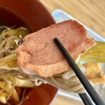 そば処とんぼ - 鴨を背負ったネギ♡ww