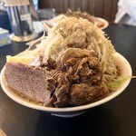 麺とび六方 - らーめん(中盛)＋肉増し