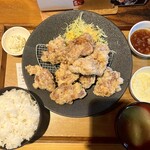 松本からあげセンター - Wから揚げ定食