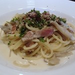 関川テラス - ベーコンとポルチーニ　フンギ・ボスカイオーラ