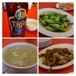 Oriental Seafood Gurney  - ＊青梗菜の炒め物・・塩味ベースです。
            ＊蟹・フカヒレ入りスープ・・いいお味でした。
            ＊魚の甘酢あんかけ・・何の魚だったしら・・