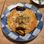 鎌倉パスタ - 料理写真:イセエビソースの海の幸おだしパスタd(^o、^)/