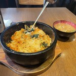 やすらぎ - 石焼ビビンバと　味噌汁かぁ