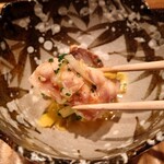 伯雲 - 河豚の身の焼き霜