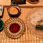 伯雲 - 下関の天然の虎河豚の厚引きのてっさ