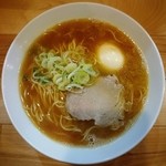 無化調 鶏白湯ラーメン 麺舗 作一 - しょうゆ淡玉SOBA（650円）
