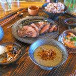 natuRe tokyo - 薪火御膳 3600円 の長野 安雲野げんき豚 肩ロース